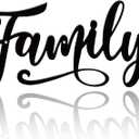 Prrivnix Family Wall Decor 16x7.76 Inch Black Family Wall Decoration for Living Room Families Decor for Wall Home Decor Personalized Gifts Modern Farmhouse Wall Decor Signs