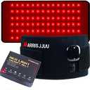 Rechargeable Red Light Therapy Belt, 3-in-1 Wavelengths 660nm 850nm 940nm, Infrared Heating Pad for Body, Portable Home Use for Men and Women