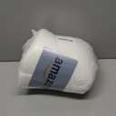 5 STARS UNITED Knee Pillow for Back Sleeping  Memory Foam Cushion for Sciatica Pain Relief  Under Leg Support for Sleeping on Back  Half Moon Bolster for Bed, White (Standard)