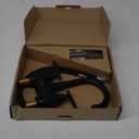 Bathroom Faucets for Sink 3 Hole, Hurran 4 inch Matte Black with Pop-up Drain and 2 Supply Hoses, Stainless Steel Lead-Free 2-Handle Centerset Faucet for Sink Vanity