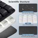 Inflatable Travel Seat Cushion, Built-in Air Pump Car Airplane Chair Cushion for Long Flight Driving Sitting, Office Chair Wheelchair, Pressure Sore Relief, for Sciatica,Coccyx & Buttock Bed Sore SC01