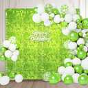 48 PCS Light Green Shimmer Wall Backdrop, Square Sequin Photo Backdrops Panel, Glitter Wall Background for Birthdays, Weddings, Christmas, Engagements, Disco Bachelorette Party Decoration (6FTx8FT)