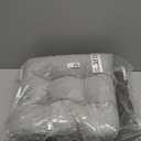 Arlee Non-Skid Memory Foam Chair Pads, 2 Count (Pack of 1), Alloy Gray