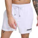 Starter Men's Quick Dry Stretch Volley Swim Trunk (White, S)