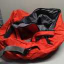 YOREPEK Padded Stroller Travel Bag for Airplane, Compatible with Doona Car Seat Stroller and More, Stroller Gate Check Bag with Lockable Zipper,Foldable Stroller Storage Bag Backpack for Baby Travel (Red)