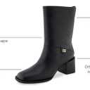 Aerosoles Women Oro Black Leather 7.5 Medium (Black)