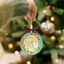 2 x Giraffe Ornament - Giraffe Ornaments for Christmas Tree, Animal Christmas Ornaments - Wood Ornament