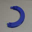 K TOMOTO Curved Track Pieces 180 Degree Banked Turn Compatible with Hot Wheels, Racetrack Connectors, 2 Packs (Blue)