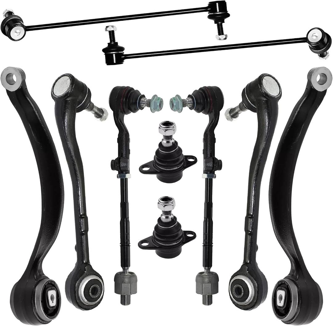 Front Lower Suspension Compatible With BMW 3 Series E90 X1 325xi 330xi 335xi 328xi 335i 328i xDrive Front Control Arm Kit Ball Joints, Sway Bar Link Front Tie Rod Assembly