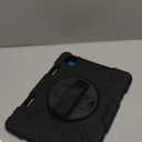 Case for iPad Pro 11 Inch (2022/2021/ 2020/2018): Silicone Cover for iPad 11 (4th/ 3rd/ 2nd/ 1st) Generation with Screen Protector- Stand- Handle- Shoulder Strap- Pencil Holder- Black