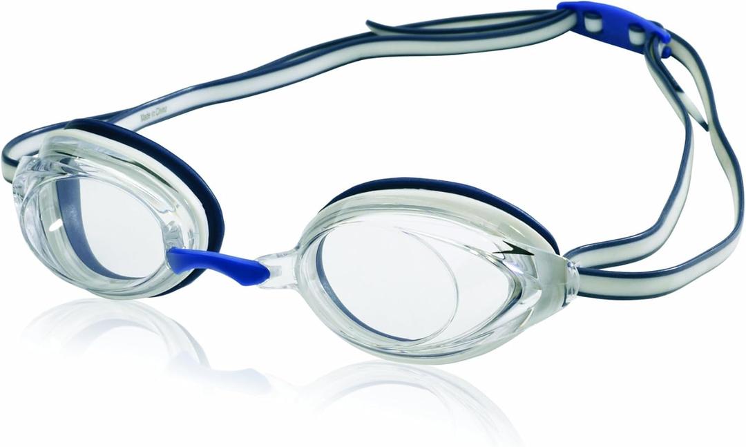 Speedo Unisex-Adult Swim Goggles Vanquisher (White)