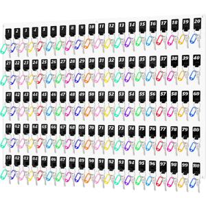 Beeveer Acrylic Key Board with 100 No. Hooks Wall Mount Key Rack Holder Hanger Storage Collection for School, Garage, Car Dealer, Office, Hotel, Real Estate(Transparent)
