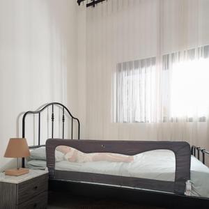 Bed Rail for Toddlers & Infants  Universal Toddler Bed Rails for Twin, Full Size, Queen &King Beds with Thick Mattresses & Recessed beds - Grey 59W*23.5H (Pack of 1) (Long & Tall (59" W * 23.5 " H))