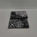 HEBE Washable Area Rug - 2'x3' Non Slip Soft Distressed Medallion Bedroom Boho Living Room Accent Throw Vintage Entry Floor Carpet for Dining Room Bathroom Entryway (Black/Grey)