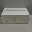 WDF 200PCS Ivory Plastic Plates with Gold Rim - Cream Plastic Plates - Include 100 Dinner & 100 Dessert Fancy Disposable Plate for Party - Heavy Duty Plate for Wedding/Baby Shower/Spring/Mother's Day