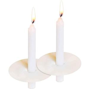 150 Packs Unscented White No Smoke ChurchCandles with Drip Protectors for Devotionalcandlelight Vigil Service.