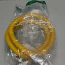 AMI PARTS 72" Flexible Gas Line Kit Yellow Coated, Gas Hose Connector Kit for Dryer, Stove, Water Heater,5/8" OD(1/2" ID) Stainless Steel Gas Line with Connector 1/2" MIP &1/2"FIP & 3/4"MIP Fitting