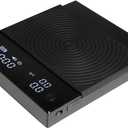 TIMEMORE Coffee Scale Basic 2.0 Electronic Espresso Scale with Water Flow Rate and Timer Function, Free Switching of Ounce/kg Units, Digital Scale for Kitchen/Baking/Cooking, Black