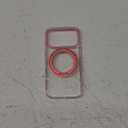 TORRAS 360 Magnetic Stand for iPhone 17 Pro Case, [Rotatable Sturdy Kickstand][Fit for MagSafe][4X Mil-Grade Shockproof] Slim Transparent Phone Cover, Camera Button, Crystal Pink, Ostand O3 Fitness