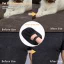 4 x 2-Piece Pet Hair Removal & Grooming Kit: Static Hair Remover Glove for Furniture, Carpet, Couch + Gentle Pet Grooming Glove for Cats & Dogs