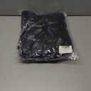 LovelyWholesale Women Sweatsuits 2 Piece Set V Neck Cropped Sweatshirt and Jogger Set Black X-Large