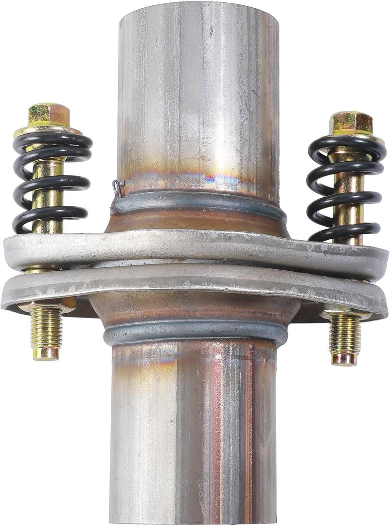 Exhaust Flange,Car Accessories,1.75" 2" 2.25" 2.5" Exhaust Flex Spring Flanges,Exhausts Flange Spring Joint with Bolt and Gasket,Automotive Replacement,Suitable for Cars Trucks SUVs (2.25")