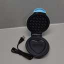 DASH x Sweethearts® Mini Waffle Maker - 4” Waffle, Heart Shaped Waffle, Nonstick Waffle Iron with Quick Heat-Up, Perfect Mini Waffle Maker for Kids and Families, Valentines Day - Bestie (Blue)
