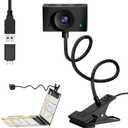 Eye Contact Web Camera for Desktop Computer – 1080P USB Camera with Microphone & Stand, Center Cam for Laptop or Desktop, Manual Focus, Plug & Play for macOS & Windows（Black）