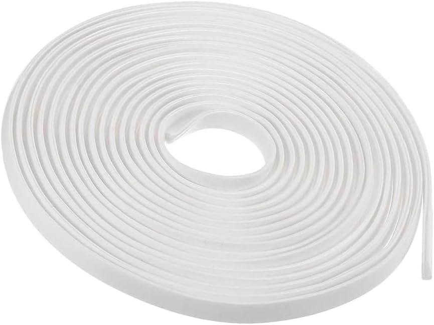 U-Shaped Rubber Edge Sealing Strip Edge Trim 6mmx3mm White U Channel Edge Protector Length 5M