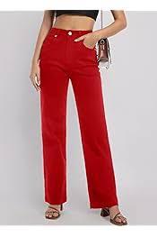 Women's Jeans High Waisted Straight Leg Stretchy Jeans Trendy Wide Leg Tummy Control Loose Casual Denim Pants
size 6