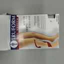Truform 30-40 mmHg Compression Stockings for Men and Women, Thigh High Length, Dot-Top, Closed Toe, Black, Large (Large (1 Pair))