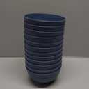 HEYCOME 12 Pcs Unbreakable Cereal Bowls Set, 26 Oz Wheat Straw Bowls Set, Microwave & Dishwasher Safe Bowls for Kitchen, Reusable Plastic Bowls for Soup, Salad and Snack, BPA Free, Dark Blue