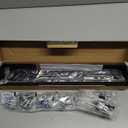 USX MOUNT Soundbar Mount, Sound Bar Mount for Mounting Above or Under TV, Fits Most of Sound Bars Up to 16 Lbs, with Detachable Extension Plates