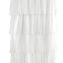 Tadpoles Multi-Layer Tulle Curtain Panel, White, 63 Inch