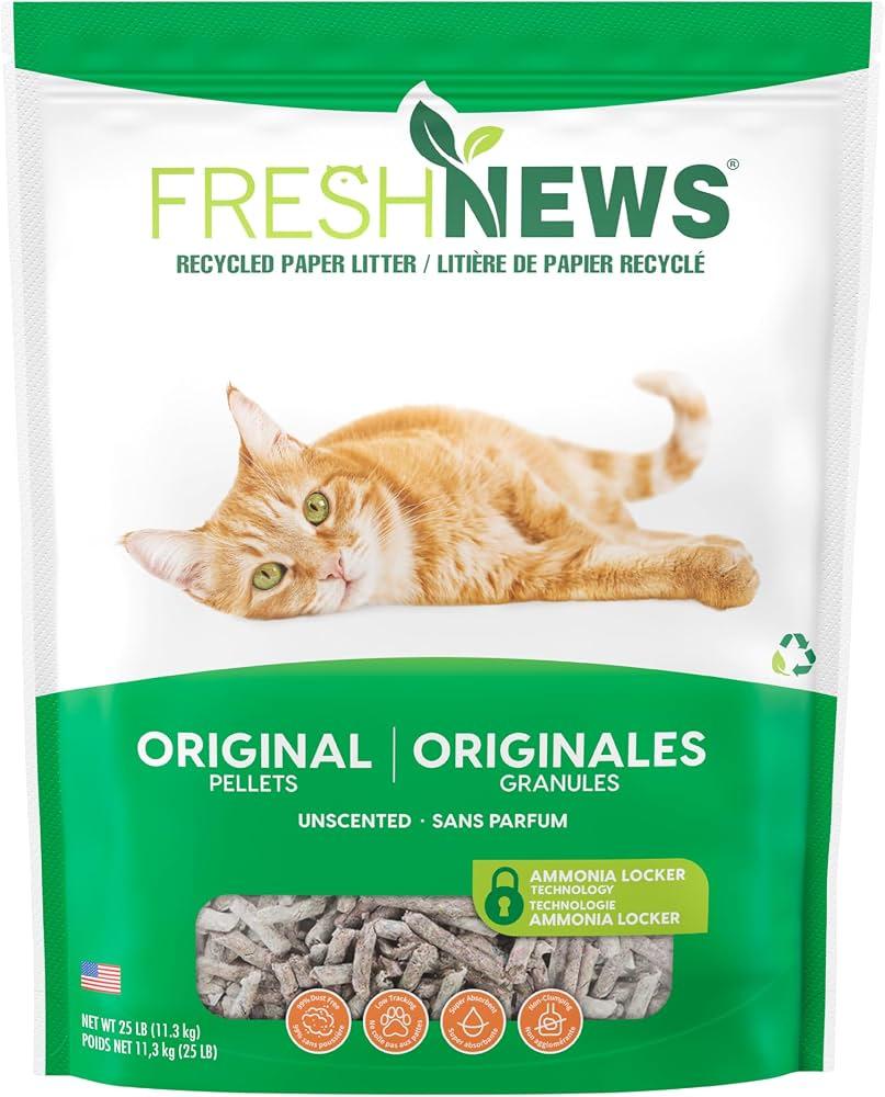 Fresh News Cat Litter, 25 Pounds, Beige