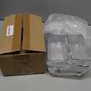 Drawer Organizer with Non-Slip Silicone Pads Set of 15,Clear Plastic Vanity Organizer Storage Bins Containers,4 Size Desk Organizer Tray