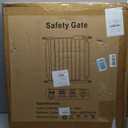Heavy Duty Baby & Dog Safety Gate, Extra Wide 85.8-90.5 Inch,White Metal, Tension Mounted No Drilling Pet Gate for Large Openings