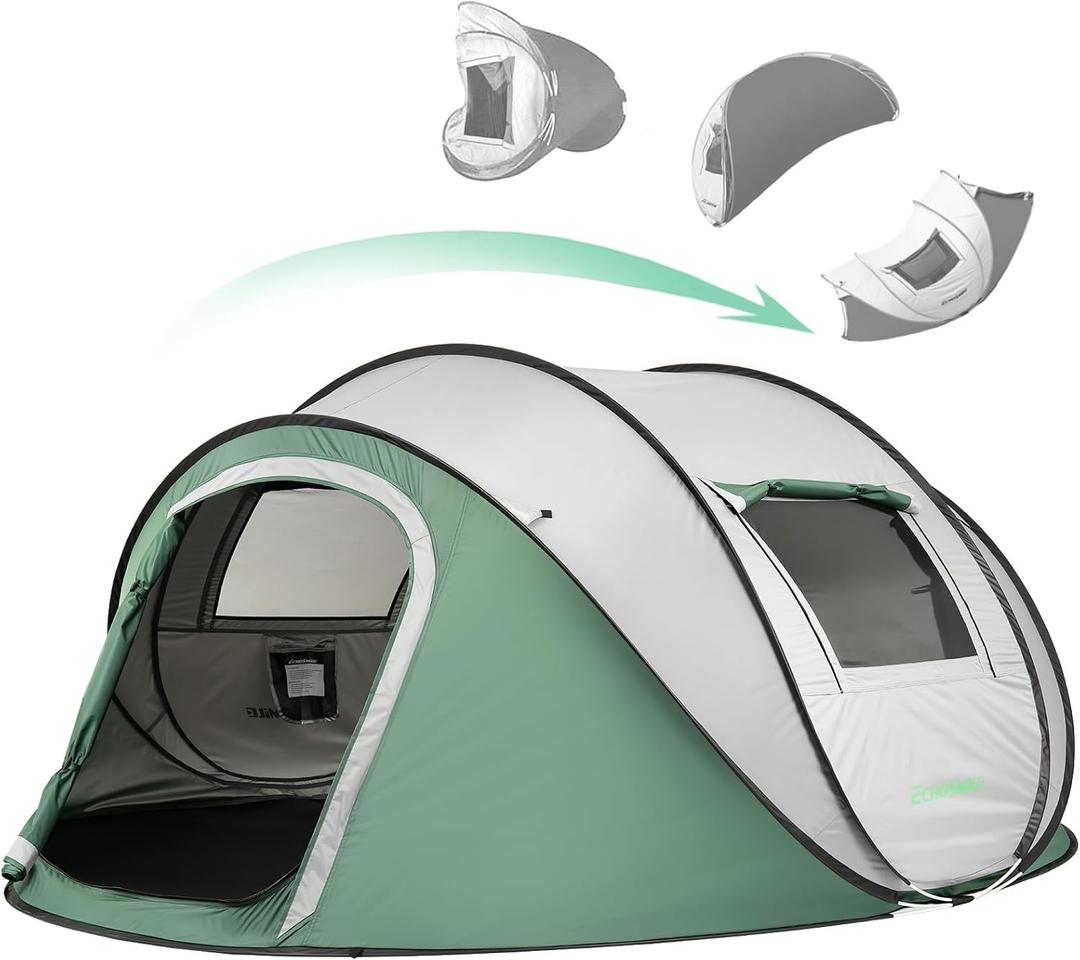 EchoSmile Instant Pop Up Camping Tent, 2/4/6 Person Easy Setup Tent