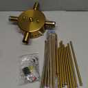 ZGLAOJT Semi Flush Mount 8 Light Ceiling Light Modern Metal Ceiling Lighting Gold Light Fixture Chandelier for Farmhouse Kitchen Dining Room Bedroom Hallway Living Room.