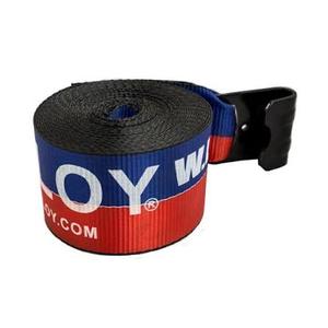 10 Pack 4" x 30' Winch Strap with Flat Hook - 5400 lbs WLL Flatbed Tie Down