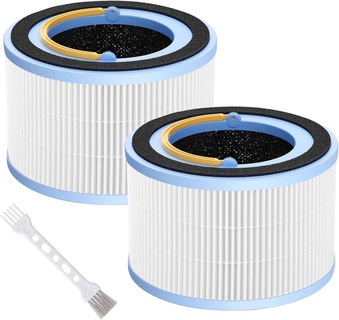 2 Pack Sprout Filter for LEVOIT Sprout Replacement Filter, 3 layer Filtration System, High-Efficiency Activated Carbon LRF-B851-WNA