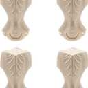 T Tulead 5.9-Inch Wooden Cabinet Feet Furniture Replacement DIY Sofa Feet Couch Ottoman Feet Bookcase Dresser Chair Legs 4-Pack