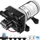 4008-101-A65/E65 RV Water Pump with Strainer,12V 55 PSI 3.0 GPM Camper Water Pump-1/2MNPT Connection,Fit for Camper,RV,Shower,Sprayer | Self Priming | On Demand Diaphragm | Quiet Operation