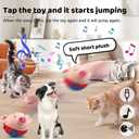 Interactive Dog Toys,Jumping Squeaky Dog Toys with Recording and Music Modes,Activated Dog Toy Moving Dog Toy for Small/Medium/Large Dogs to Keep Them Busy(Red Pig)