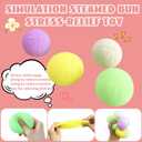 2 Pcs Dumpling Squishy, Mystery Squishy Dumpling Box, Fidget Toys Adults & Teens, Stocking Stuffers, Sensory Stress Ball Squeeze Toys for Stress Relief (Green Purple)