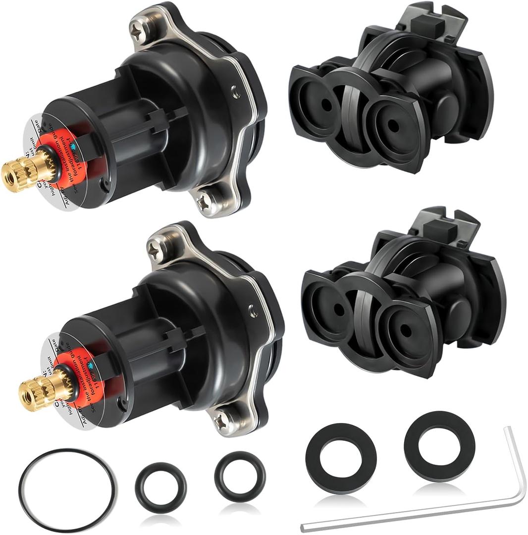 2 Pack GP876851 Mixer Cap and GP800820 Pressure Balancing Unit, Compatible with Kohler Shower Valves K-304 and K-11748 Platforms, Shower Cartridge Replacement Repair Kit, Include GP77759 and GP800820
