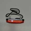 MACFOX X1S Ebike Rear Tail Light, Red, Water Resistant, Frame Mount, 1 Setting, Battery Powered