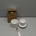 Butter Crock with Spreader, French Butter Keeper with Water Line for Counter, The Original Porcelain Butter Dish. Gift for Thanksgiving, Christmas and Mothers Day,JSHKY. (Color: White)