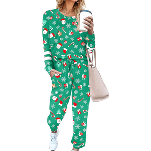 Ekouaer Sweatsuits Womens Loungewear Set Tracksuit Long Sleeve Pajamas Set with Pockets 2 Piece Outfits Lounge Sets S