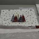 Siilues Christmas Kitchen Towels 18x26 Inch Set of 2, Christmas Tree Dish Towels Merry Christmas Decor Hand Towels Seasonal Winter Holiday Christmas Tree Decorations for Home Drying Dishcloth